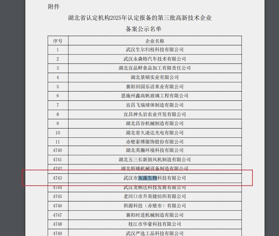 高新技术企业认定通过